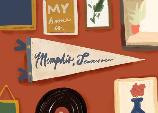 Home is...Memphis. Art Print by Erin Kim